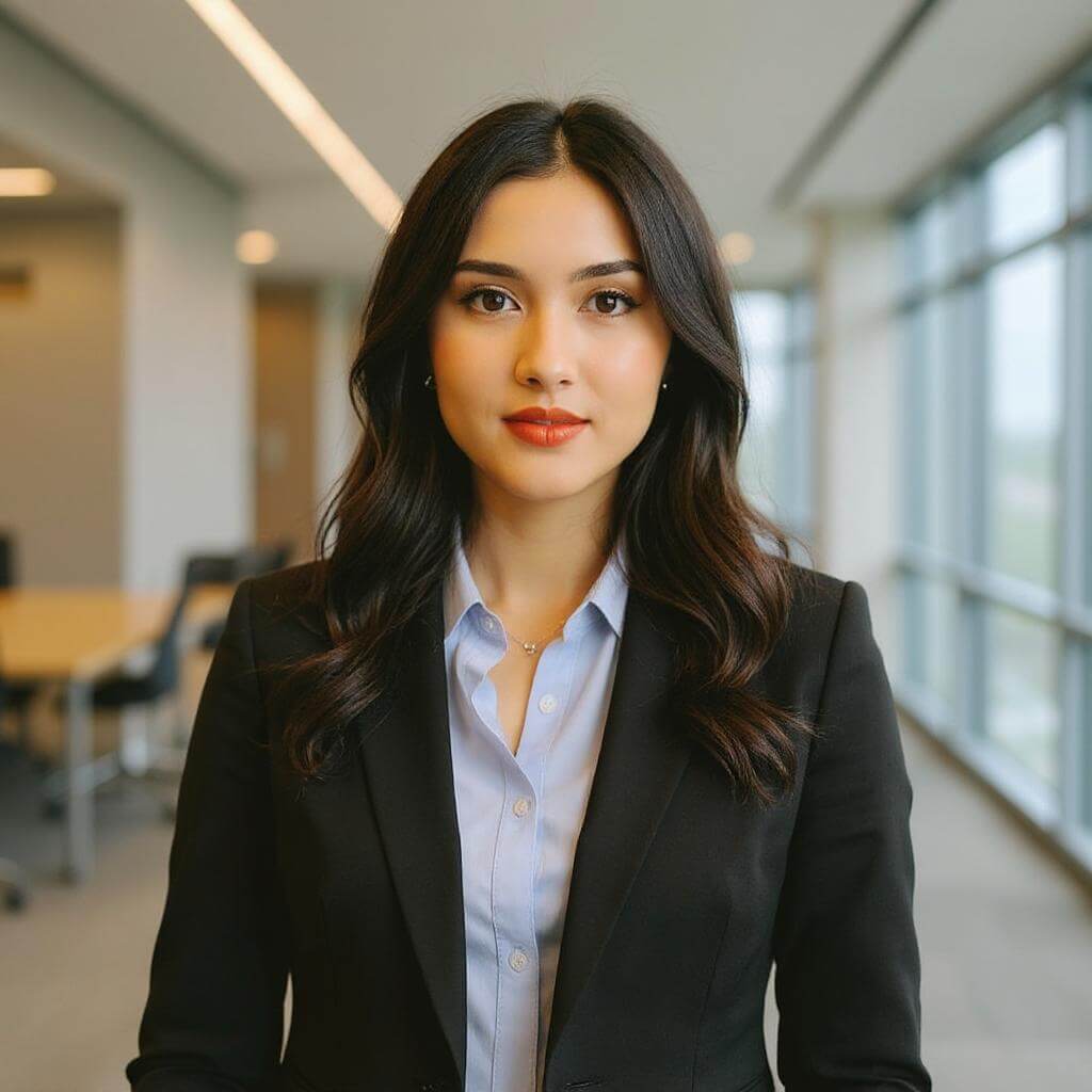 AI headshot example